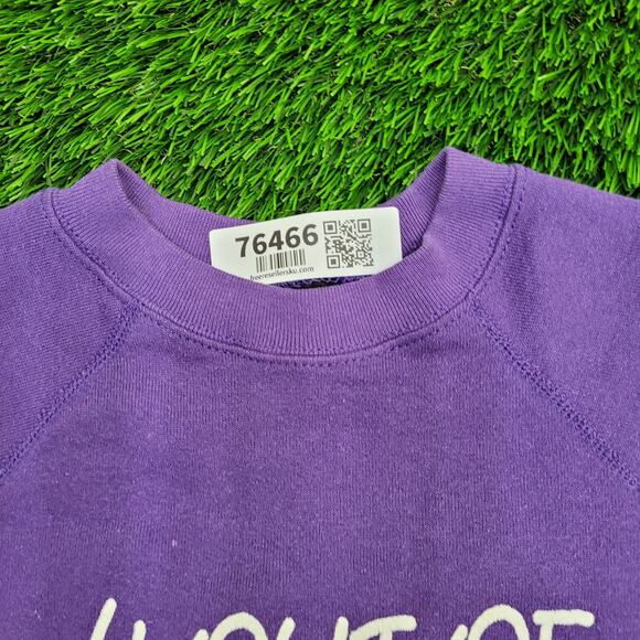 Vintage 80s Chocolate Sweatshirt Women Large 21x24 Baggy USA - Picture 12 of 14